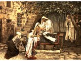 The Raising of Jairus` daughter, from The Life of Jesus Christ by J.J.Tissot, 1899